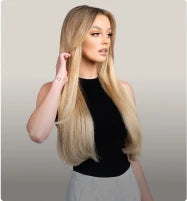100% Human Hair Tap In Extensions 12-26 Inch Straight Hair Wefts For Long Lasting Curls Mix Color Blonde #613