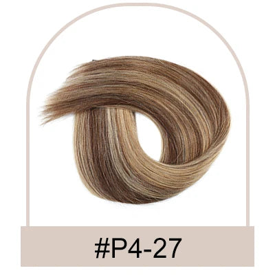Brown Human Hair Extensions for Women Straight ITIP Hair Externsion Human Hair 50 Strands Human Fusion Hair Keratin Capsule Hair