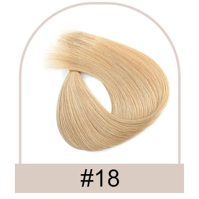 Brown Human Hair Extensions for Women Straight ITIP Hair Externsion Human Hair 50 Strands Human Fusion Hair Keratin Capsule Hair
