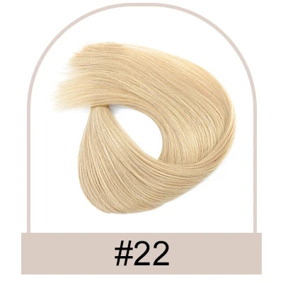 Brown Human Hair Extensions for Women Straight ITIP Hair Externsion Human Hair 50 Strands Human Fusion Hair Keratin Capsule Hair