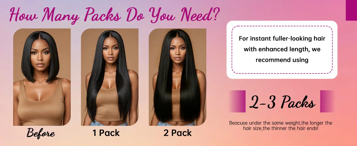 18A Raw Unprocessed 100g Human Hair Extensions Long PU Weft Invisible Straight Hair  7Pcs/Set Seamless Clips in #1B Natural Colo