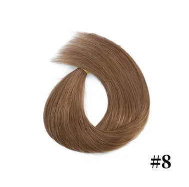 100% Human Hair Tap In Extensions 12-26 Inch Straight Hair Wefts For Long Lasting Curls Mix Color Blonde #613