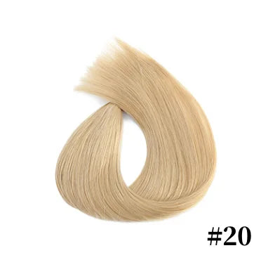 100% Human Hair Tap In Extensions 12-26 Inch Straight Hair Wefts For Long Lasting Curls Mix Color Blonde #613
