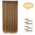 80cm Synthetic Hair Extensions Hairpiece 5 Clips Long Straight Heat Resistant Hair Piece Black Brown Blonde Hairstyle