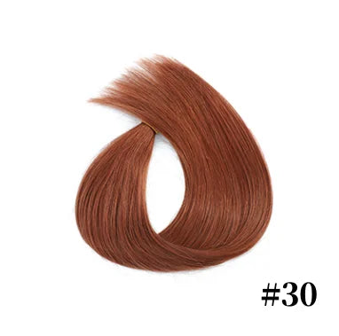 100% Human Hair Tap In Extensions 12-26 Inch Straight Hair Wefts For Long Lasting Curls Mix Color Blonde #613