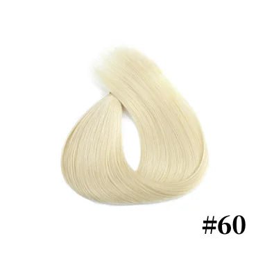 100% Human Hair Tap In Extensions 12-26 Inch Straight Hair Wefts For Long Lasting Curls Mix Color Blonde #613