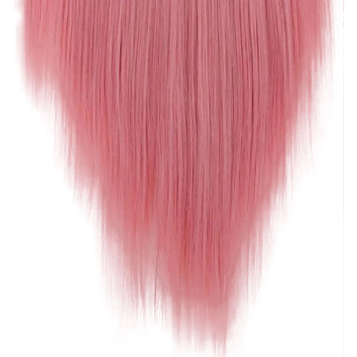 7 Clips In Hair Extensions Long Straight Hairstyle Pink 60CM Natural Synthetic Hair Daily Use Hairpiece For Women