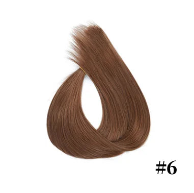 100% Human Hair Tap In Extensions 12-26 Inch Straight Hair Wefts For Long Lasting Curls Mix Color Blonde #613