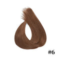 100% Human Hair Tap In Extensions 12-26 Inch Straight Hair Wefts For Long Lasting Curls Mix Color Blonde #613
