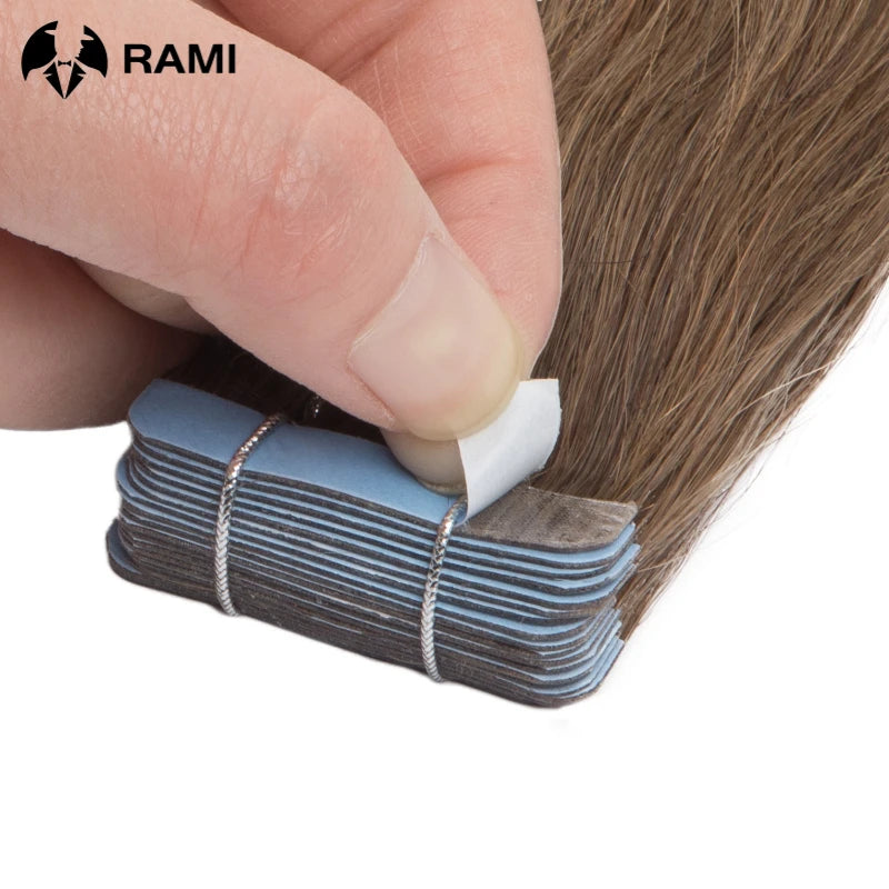 100% Human Hair Tap In Extensions 12-26 Inch Straight Hair Wefts For Long Lasting Curls Mix Color Blonde #613