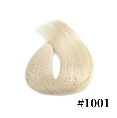100% Human Hair Tap In Extensions 12-26 Inch Straight Hair Wefts For Long Lasting Curls Mix Color Blonde #613