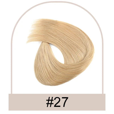 Brown Human Hair Extensions for Women Straight ITIP Hair Externsion Human Hair 50 Strands Human Fusion Hair Keratin Capsule Hair