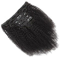 Afro Kinky Curly Clip-in Hair Extensions Real Human Hair Brazilian Remy Clips In Afro Hair for Women Hair Extensions