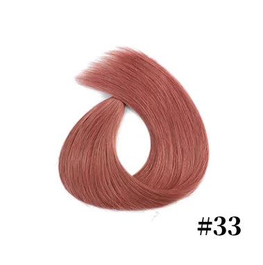100% Human Hair Tap In Extensions 12-26 Inch Straight Hair Wefts For Long Lasting Curls Mix Color Blonde #613