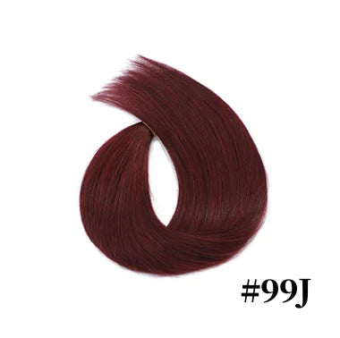 100% Human Hair Tap In Extensions 12-26 Inch Straight Hair Wefts For Long Lasting Curls Mix Color Blonde #613