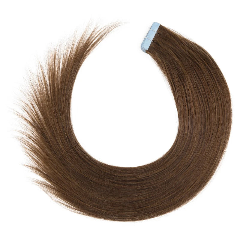 100% Human Hair Tap In Extensions 12-26 Inch Straight Hair Wefts For Long Lasting Curls Mix Color Blonde #613