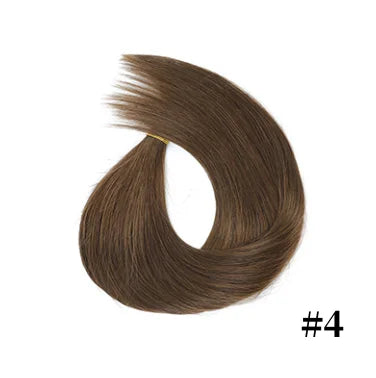 100% Human Hair Tap In Extensions 12-26 Inch Straight Hair Wefts For Long Lasting Curls Mix Color Blonde #613