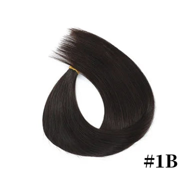 100% Human Hair Tap In Extensions 12-26 Inch Straight Hair Wefts For Long Lasting Curls Mix Color Blonde #613