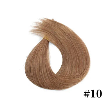 100% Human Hair Tap In Extensions 12-26 Inch Straight Hair Wefts For Long Lasting Curls Mix Color Blonde #613